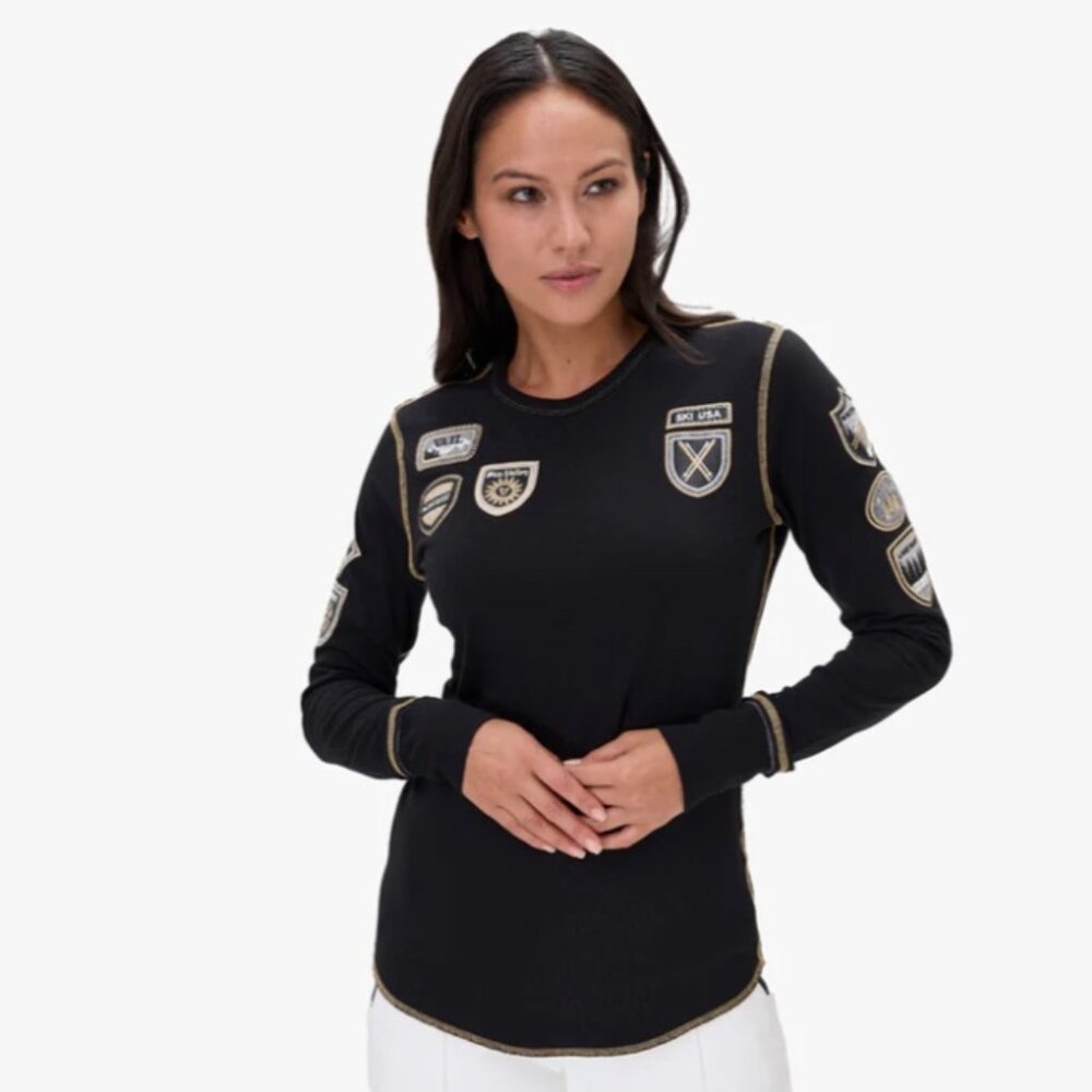 ALP-N-ROCK SKI USA WOMEN'S CREW SHIRT Size Small NWT